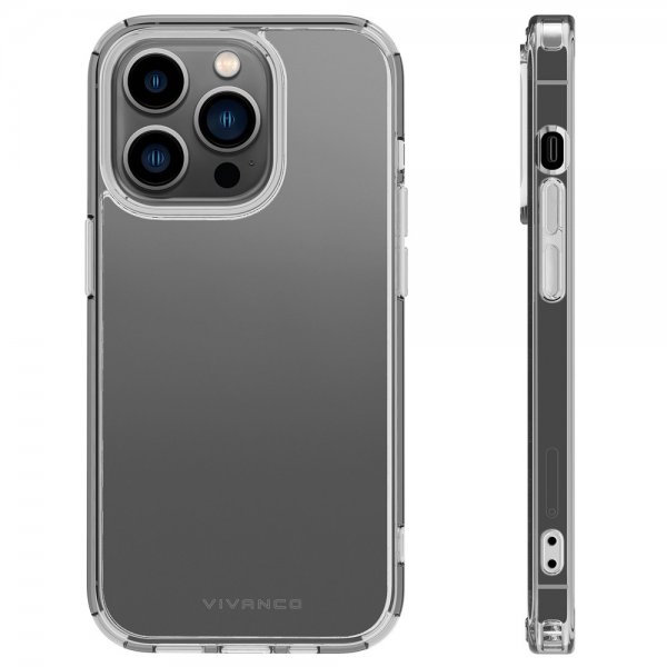 Vivanco iPhone 14 Pro Max Deksel Safe & Steady Transparent