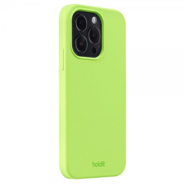 holdit iPhone 14 Pro Deksel Silikon Acid Green