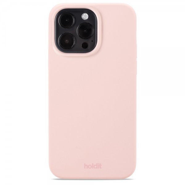 holdit iPhone 14 Pro Max Deksel Silikon Blush Pink