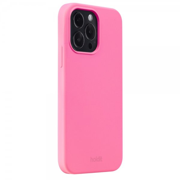 holdit iPhone 14 Pro Max Deksel Silikon Bright Pink