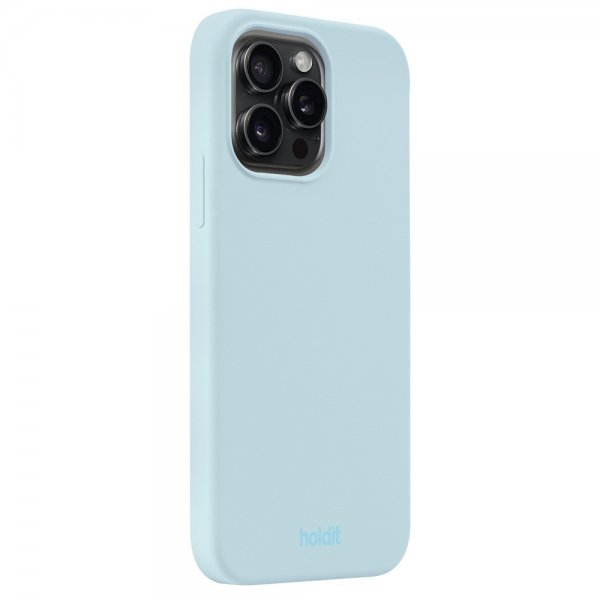 holdit iPhone 14 Pro Max Deksel Silikon Mineral Blue