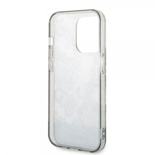 Guess iPhone 14 Pro Max Deksel Toile de Jouy Grå