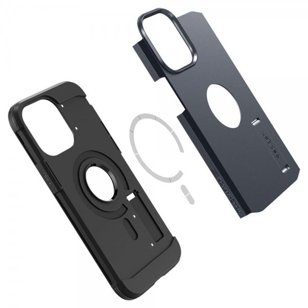 Spigen iPhone 14 Pro Max Deksel Tough Armor MagFit Metal Slate
