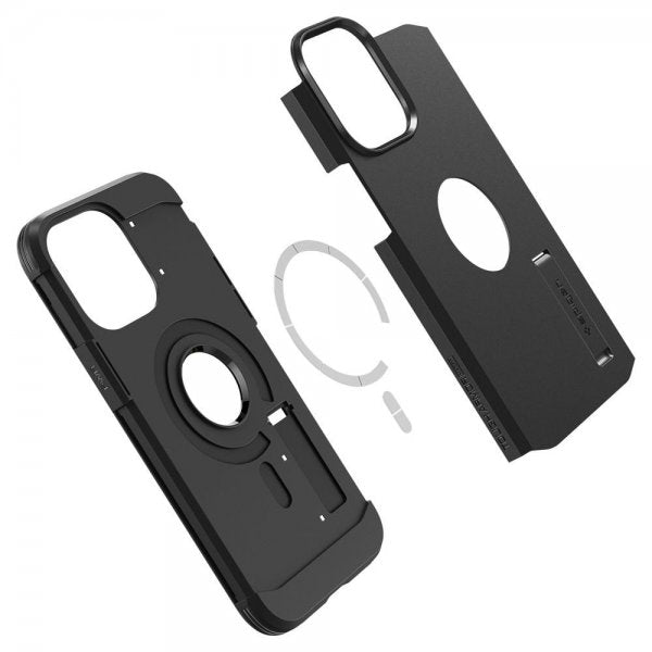 Spigen iPhone 14 Pro Max Deksel Tough Armor MagFit Svart
