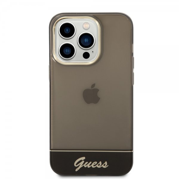 Guess iPhone 14 Pro Max Deksel Translucent Svart