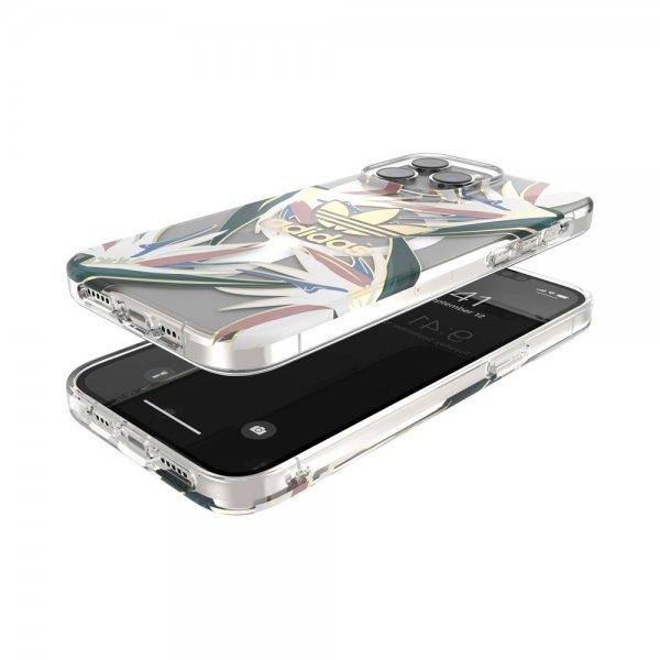 Adidas iPhone 14 Pro Max Deksel Trefoil Clear Case MagSafe Gold