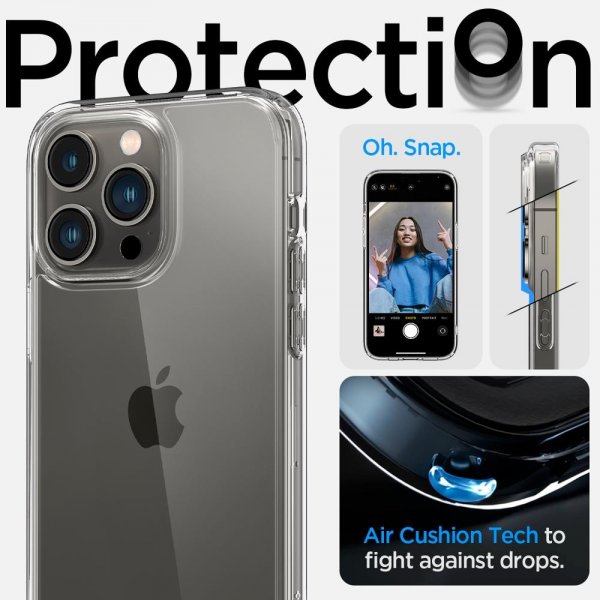 Spigen iPhone 14 Pro Max Deksel Ultra Hybrid Crystal Clear