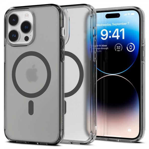 Spigen iPhone 14 Pro Max Deksel Ultra Hybrid MagFit Frost Black