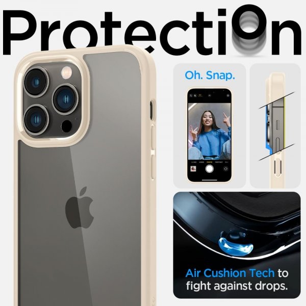 Spigen iPhone 14 Pro Max Deksel Ultra Hybrid Sand Beige