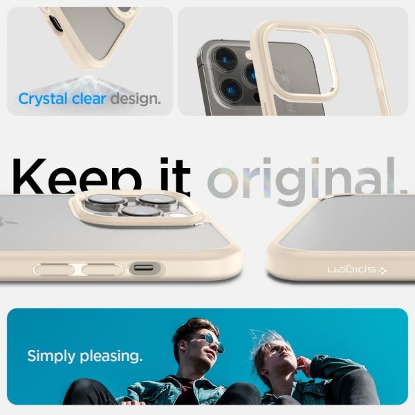Spigen iPhone 14 Pro Max Deksel Ultra Hybrid Sand Beige