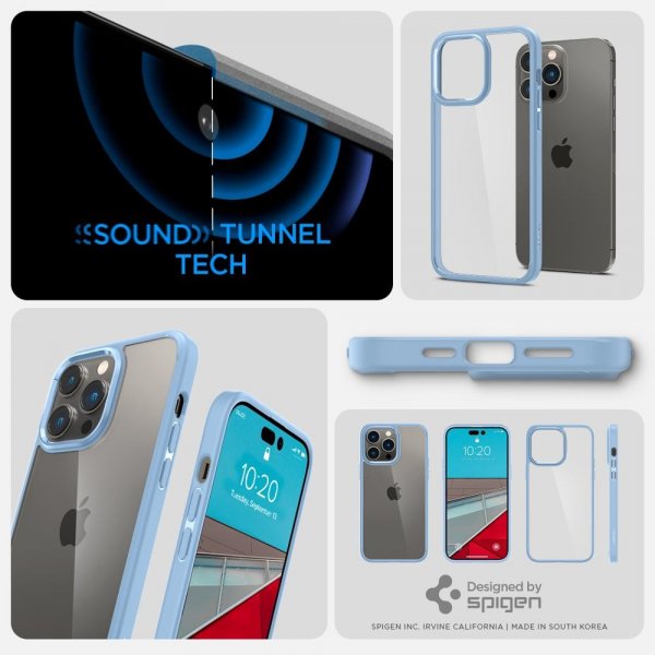 Spigen iPhone 14 Pro Max Deksel Ultra Hybrid Sierra Blue