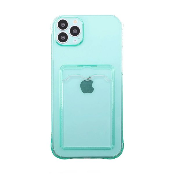 iPhone 14 Pro Max Deksel Kortholder Støtsikker Grønn