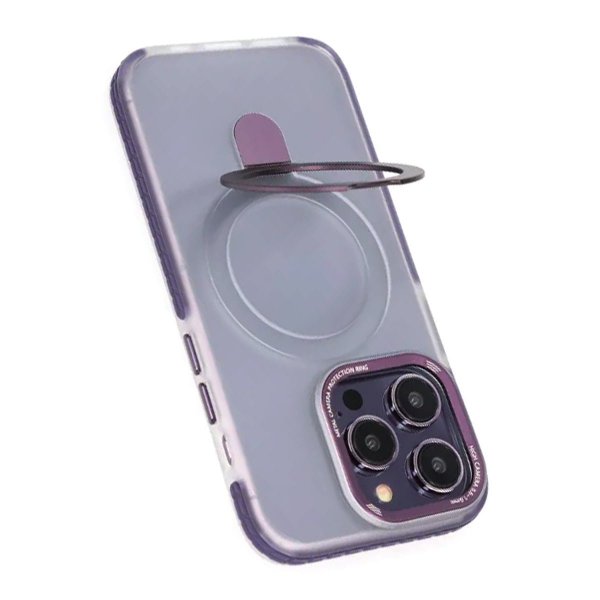 iPhone 14 Pro Deksel Ring Stand MagSafe Lilla