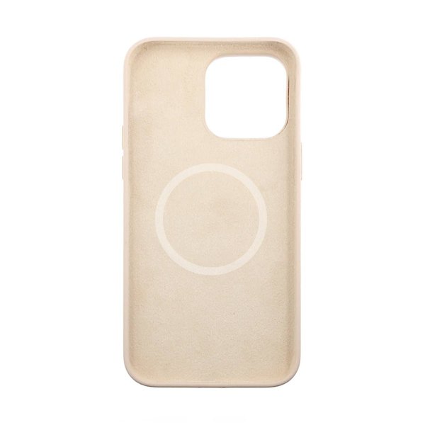 Rvelon iPhone 14 Pro Deksel Silikon MagSafe Beige