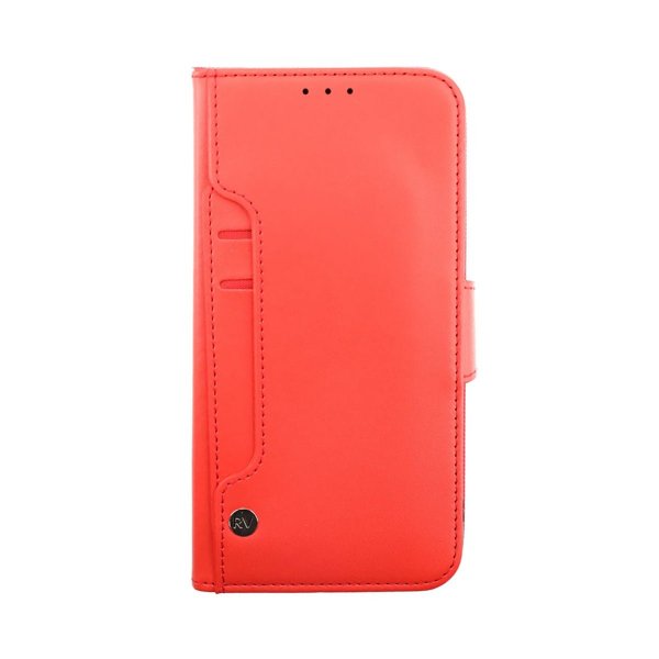 Rvelon iPhone 14 Pro Etui Utbrettbar Kortlomme Rød