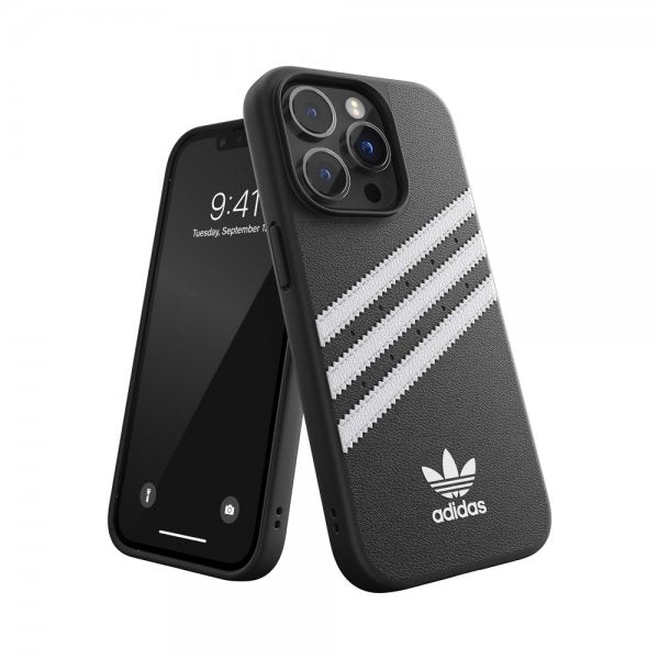 Adidas iPhone 14 Pro Deksel 3 Stripes Snap Case Svart Hvit
