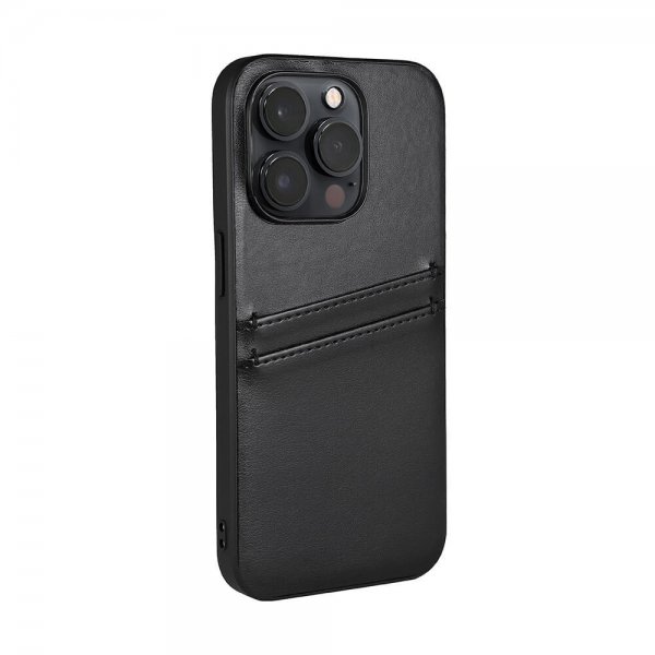 Buffalo iPhone 14 Pro Deksel Backcover with Card Slots Svart