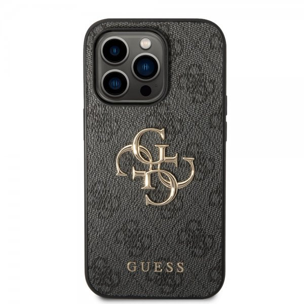 Guess iPhone 14 Pro Deksel Big Metal Logo Grå