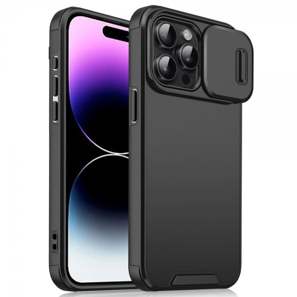 iPhone 14 Pro Deksel Camera Slide Svart