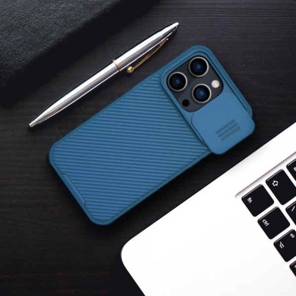 Nillkin iPhone 14 Pro Deksel CamShield Blå