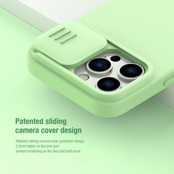 Nillkin iPhone 14 Pro Deksel CamShield Silky MagSafe Grønn