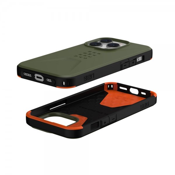 Urban Armor Gear (UAG) iPhone 14 Pro Deksel Civilian Olive