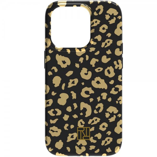 Richmond & Finch iPhone 14 Pro Deksel Gold Leopard
