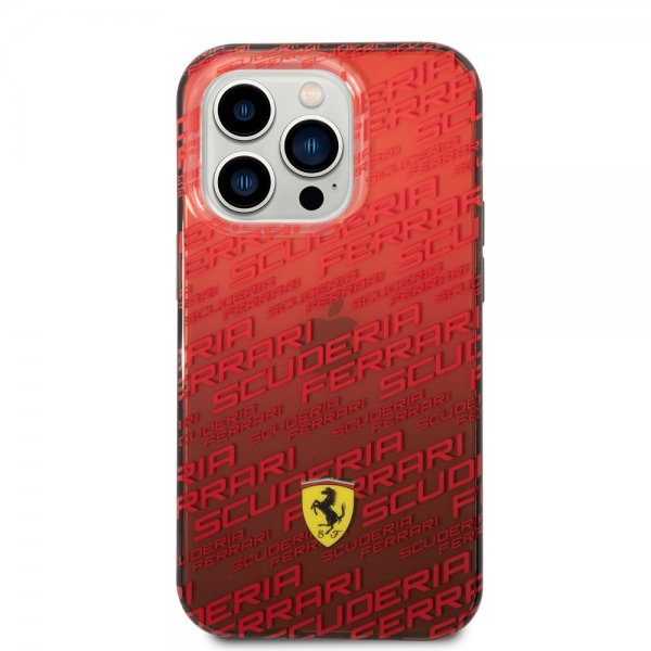 Ferrari iPhone 14 Pro Deksel Gradient Scuderia Rød
