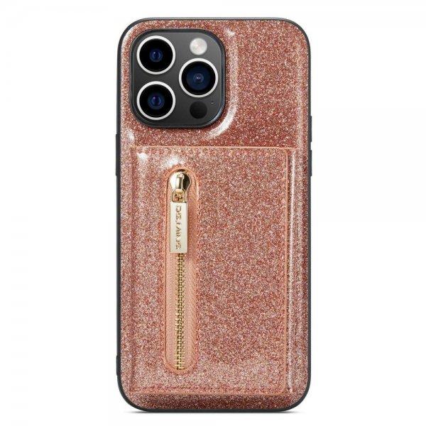 Dg.Ming iPhone 14 Pro Deksel M3 Series Avtakbart Kortholder Gull