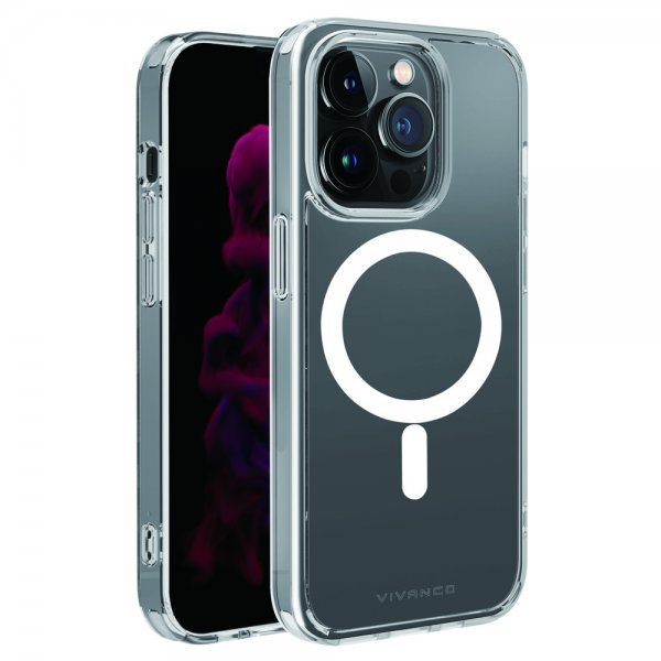 Vivanco iPhone 14 Pro Deksel Mag Steady Transparent
