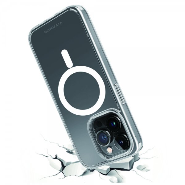 Vivanco iPhone 14 Pro Deksel Mag Steady Transparent
