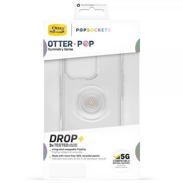 Otterbox iPhone 14 Pro Deksel Otter+Pop Symmetry Clear Clear Pop