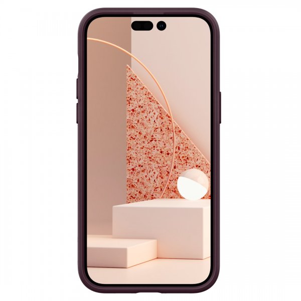 Caseology iPhone 14 Pro Deksel Parallax Mag Burgundy Bean