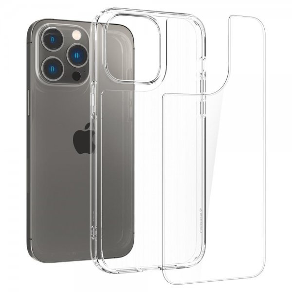 Spigen iPhone 14 Pro Deksel Quartz Hybrid Crystal Clear