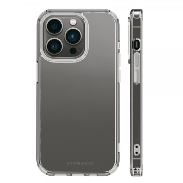 Vivanco iPhone 14 Pro Deksel Safe & Steady Transparent