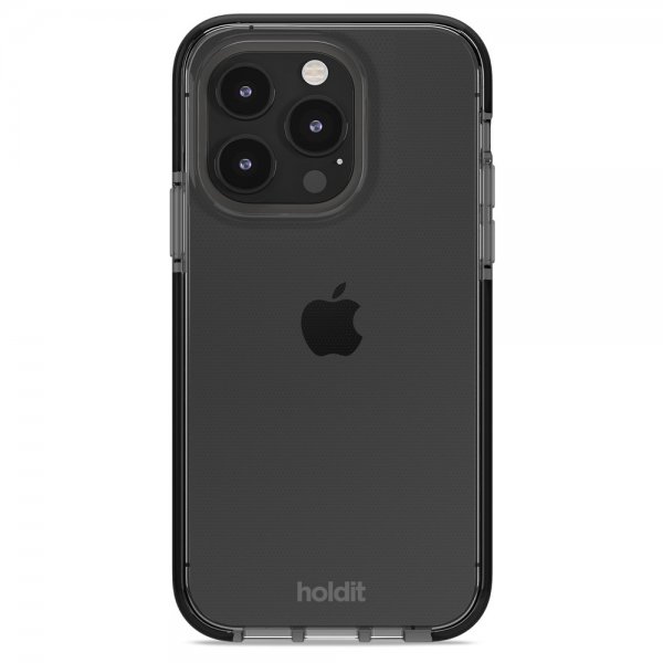 holdit iPhone 14 Pro Deksel Seethru Svart
