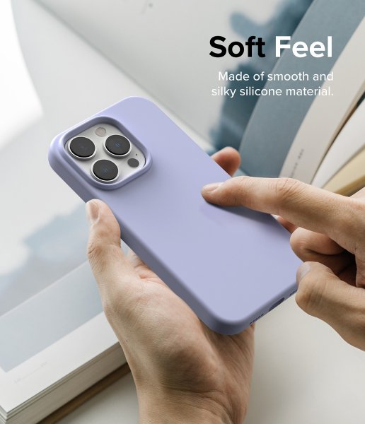 Ringke iPhone 14 Pro Deksel Silikoni Lavendel