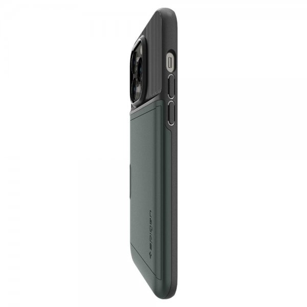 Spigen iPhone 14 Pro Deksel Slim Armor CS Abyss Green
