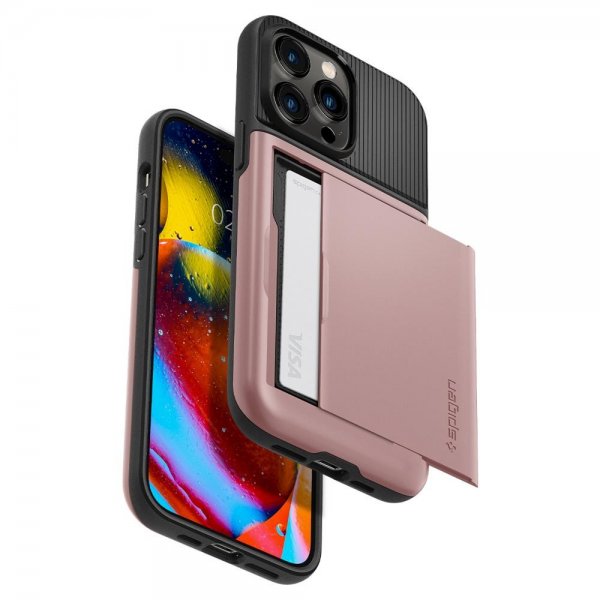 Spigen iPhone 14 Pro Deksel Slim Armor CS Rose Gold
