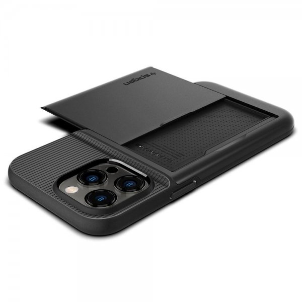Spigen iPhone 14 Pro Deksel Slim Armor CS Svart