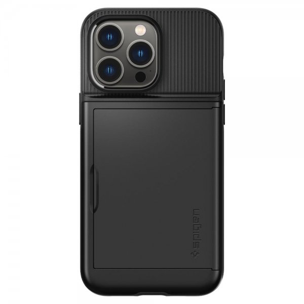 Spigen iPhone 14 Pro Deksel Slim Armor CS Svart