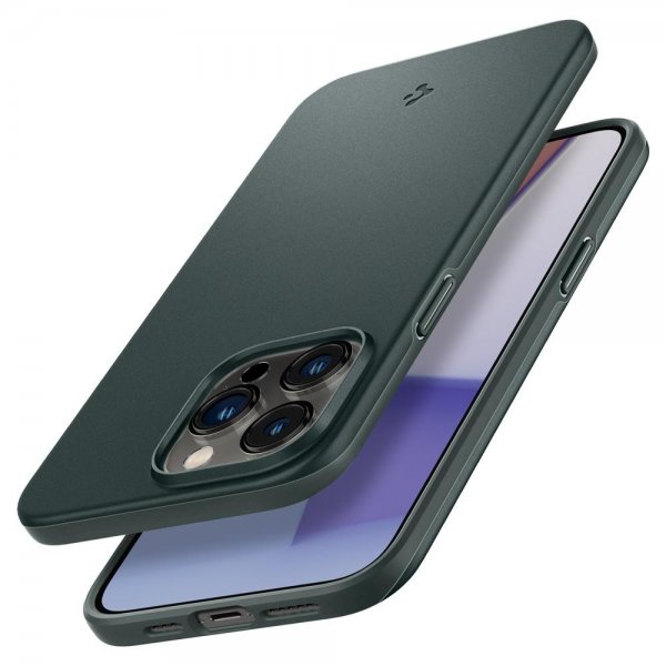 Spigen iPhone 14 Pro Deksel Thin Fit Abyss Green