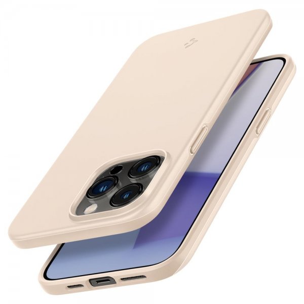 Spigen iPhone 14 Pro Deksel Thin Fit Sand Beige