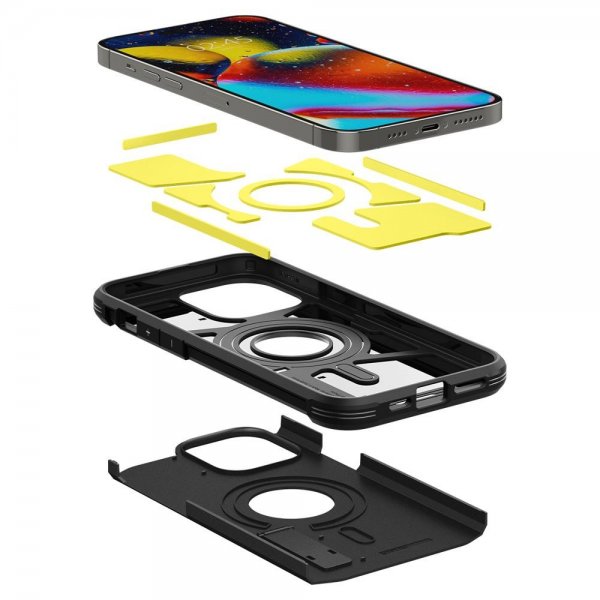 Spigen iPhone 14 Pro Deksel Tough Armor MagFit Svart