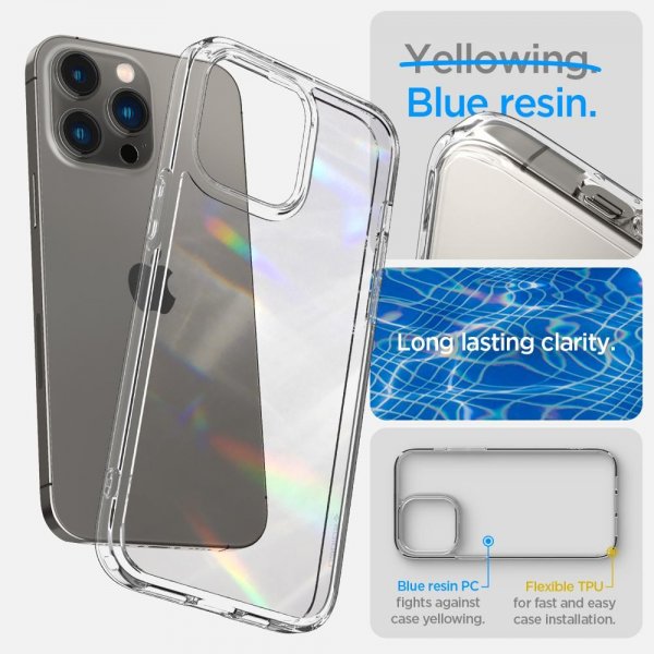 Spigen iPhone 14 Pro Deksel Ultra Hybrid Crystal Clear