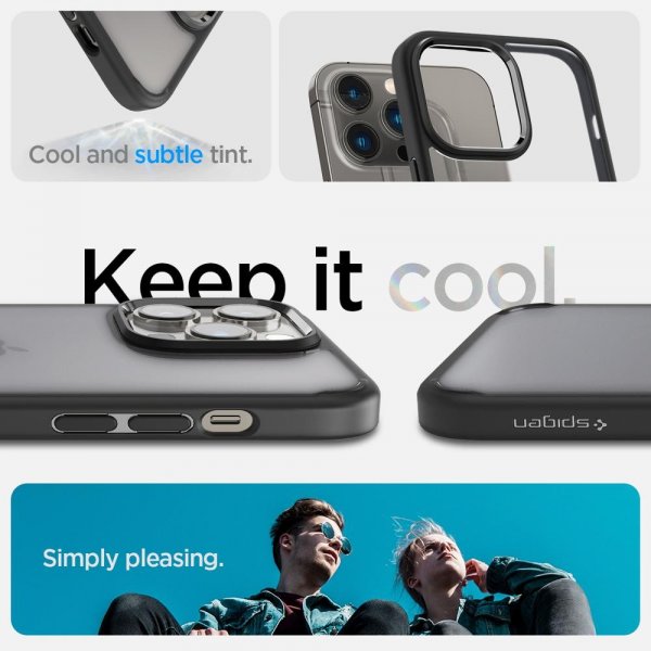 Spigen iPhone 14 Pro Deksel Ultra Hybrid Frost Black