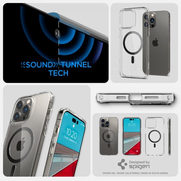 Spigen iPhone 14 Pro Deksel Ultra Hybrid MagFit Carbon Fiber