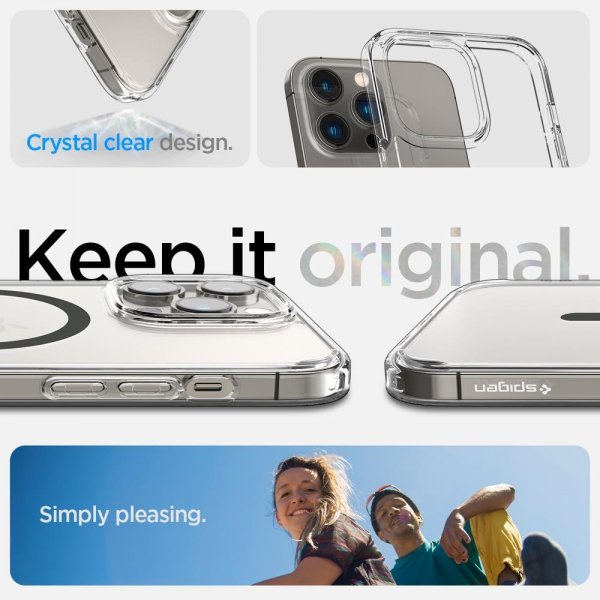 Spigen iPhone 14 Pro Deksel Ultra Hybrid MagFit Graphite