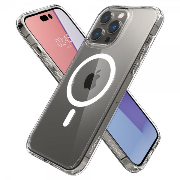 Spigen iPhone 14 Pro Deksel Ultra Hybrid MagFit White