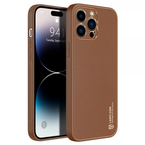 Dux Ducis iPhone 14 Pro Deksel Brun